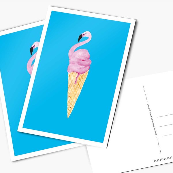 Postkarte Flamingo • DIN A6 • Illustration