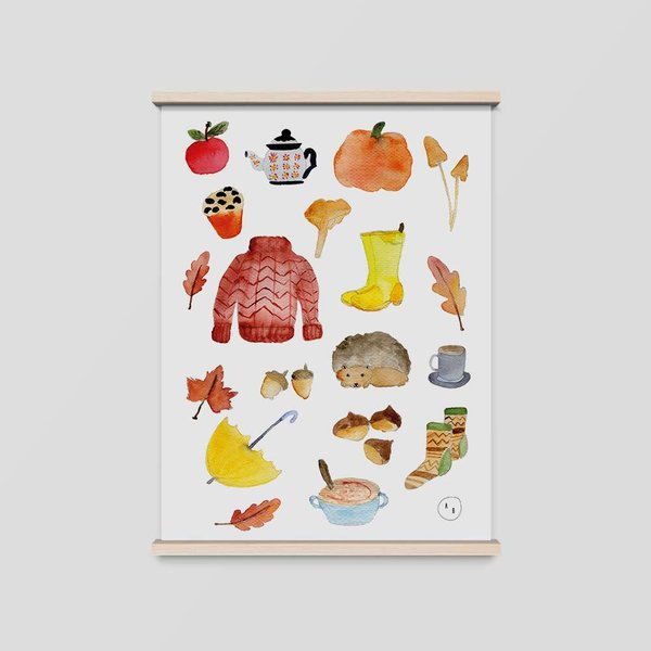 Art Print Herbst Adventure • DIN A4 • Illustration