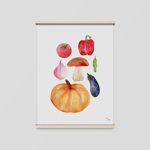 Art Print Gemüse • DIN A4 • Illustration